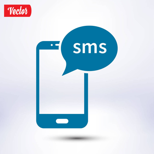 Smartphone email of sms pictogram. Mobiele e-mail teken symbool. - Vector, afbeelding