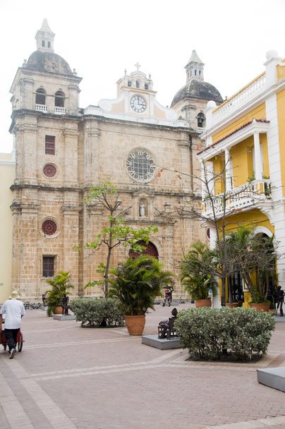 Iglesia templom San Pedro Claver Cartagena de Indias, Kolumbia - Fotó, kép