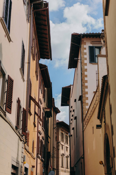 Beautiful and historic architecture of the streets of Florence in Italy - 写真・画像