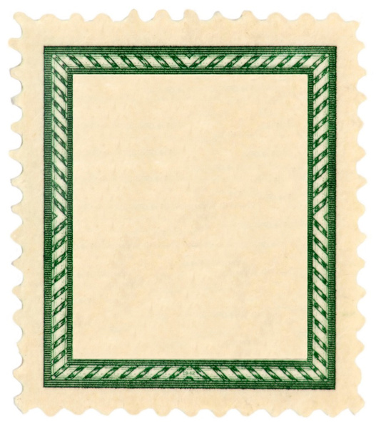 postzegel met frame. - Foto, afbeelding