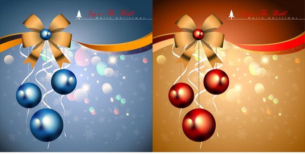 クリスマスの背景とテンプレートの要約。クリスマス ボールとパーティーのコンセプト。ベクトル、Eps 10 の図. - ベクター画像