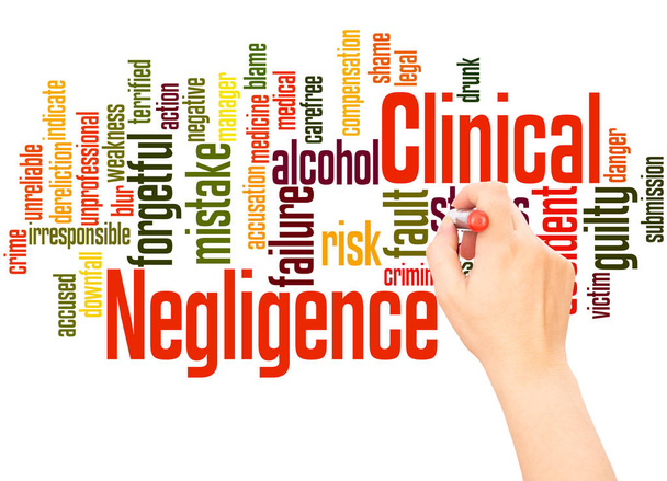Clinical Negligence word cloud concept on white background. - Photo, Image