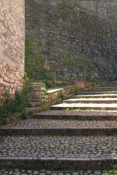 Старая каменная лестница крепости на Корфу
 - Фото, изображение