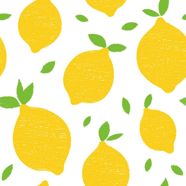 Messze citrom modern szépség varrat nélküli - Vektor, kép