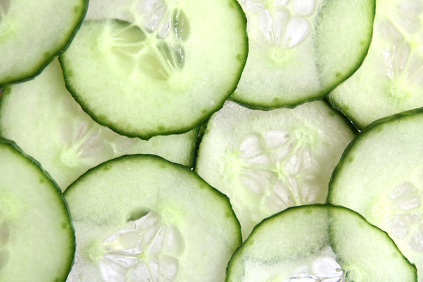 Macro of cucumber Slices - - Fotó, kép