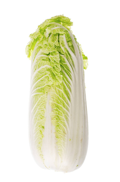Вегетарианская еда. Голова свежей пекинской капусты. Студия фото
 - Фото, изображение