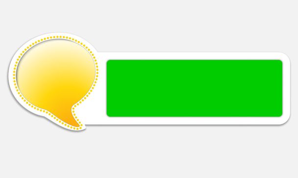 text box with bubble - Vetor, Imagem