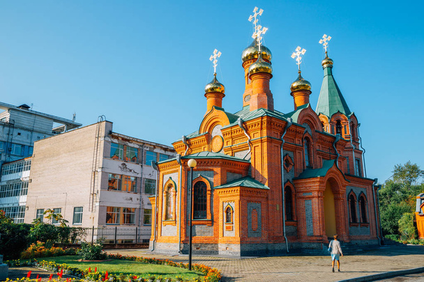 Kirche der Unschuldigen von Irkutsk in Chabarowsk, Russland - Foto, Bild