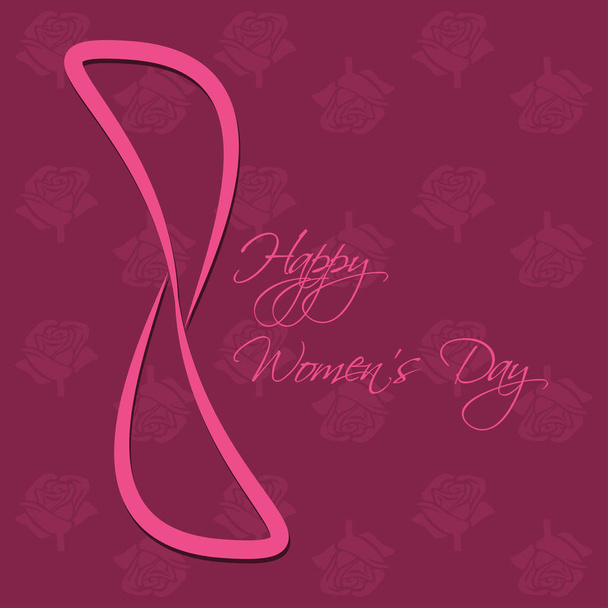 8 березня жіночий день векторні карти, Міжнародного жіночого щасливий день - Вектор, зображення
