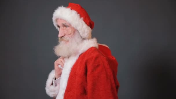 Portrait of Santa Claus - Materiał filmowy, wideo
