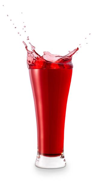 glass of splashing juice - Zdjęcie, obraz