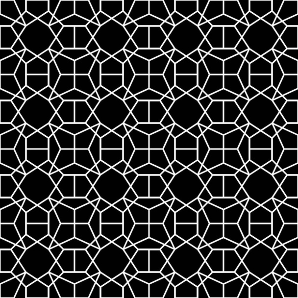 Saumaton geometrinen kuvio Musta ja valkoinen vektori kuvitus, abstrakti rakenne graafinen suunnittelu tausta
 - Vektori, kuva
