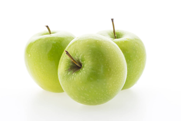 Manzana verde aislada sobre fondo blanco - Foto, Imagen