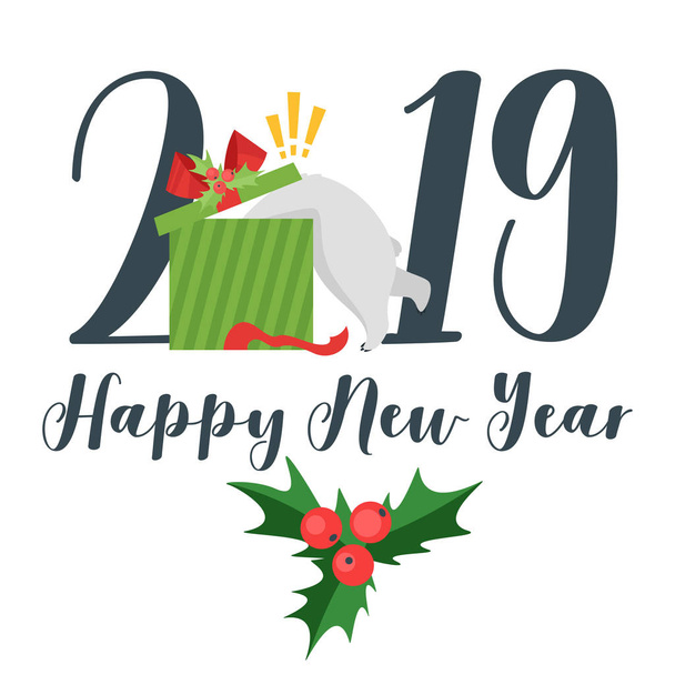  New Year and Christmas card - Vector, Image