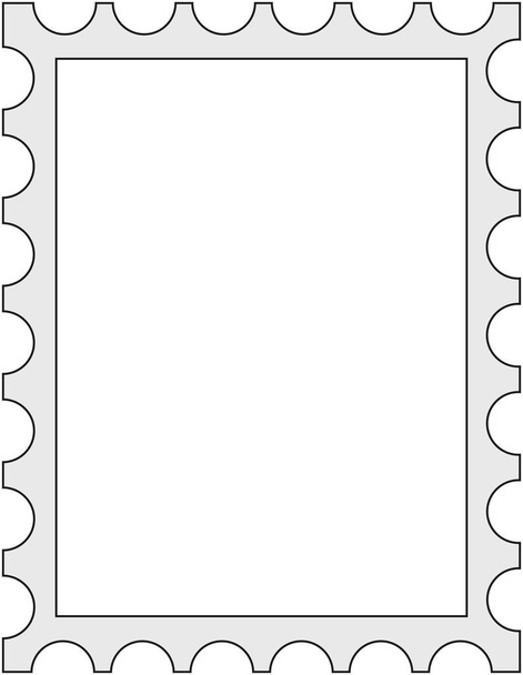 Frontera de sello con área en blanco
 - Foto, Imagen
