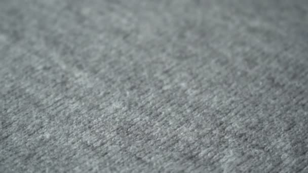 Warm knitted wool sweater. Close-up - Séquence, vidéo