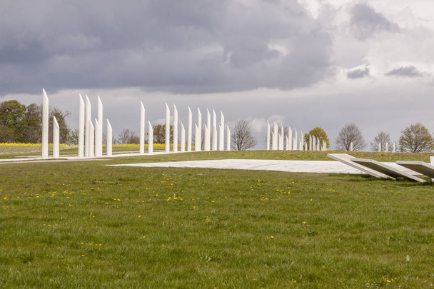 Památník oblast světového kulturního dědictví Unesco v Jellingu, Dánsko. - Fotografie, Obrázek