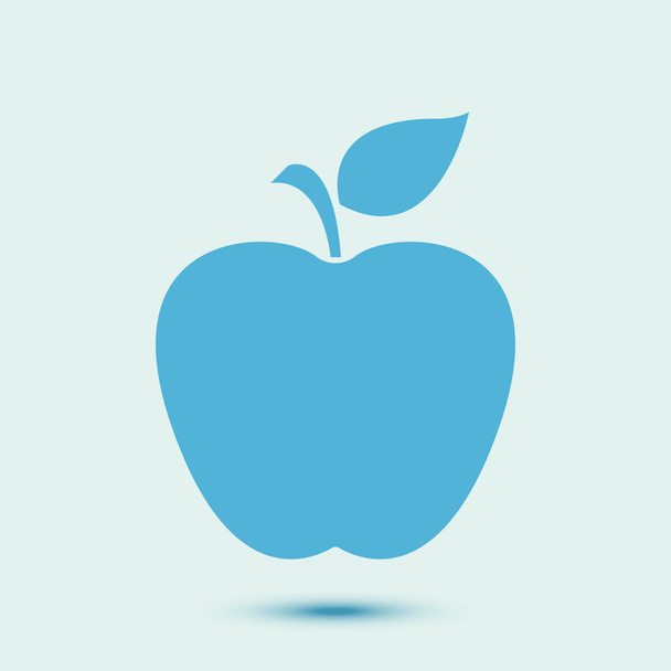 Apfel-Symbol-Vektor farbige Illustration - Vektor, Bild