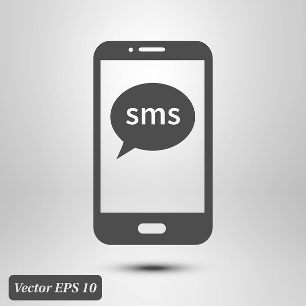 Ikona serveru SMS pro konverzaci. Ilustrace abstraktního barevného vektorového obrázku - Vektor, obrázek