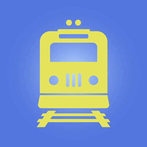 L'icône du train. Symbole Metro. Panneau gare. Illustration vectorielle
 - Vecteur, image