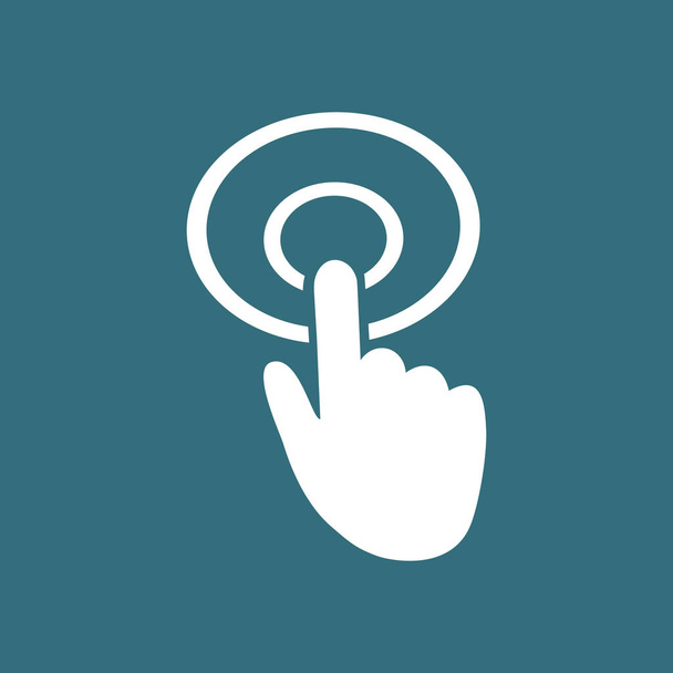 Touch screen sign icon. Hand pointer symbol  - Vector, Image