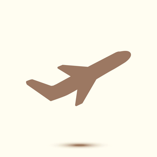 Plane sign symbol. - Vector, Image