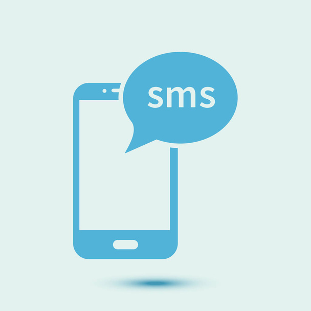 Значок балачки SMS. Абстрактний колір Векторні ілюстрації
 - Вектор, зображення
