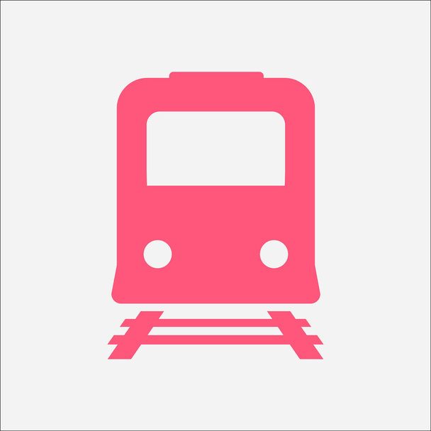 L'icône du train. Symbole Metro. Gare ferroviaire signe vectoriel
. - Vecteur, image