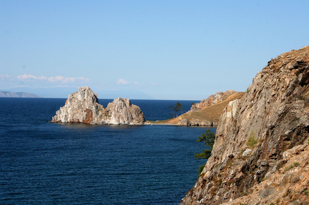 Мис Burkhan в Olkhon острова, озеро Байкал, Сибіру, Росія - Фото, зображення