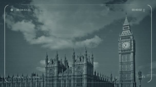 CCTV Big Ben en Houses Of Parliament - Video