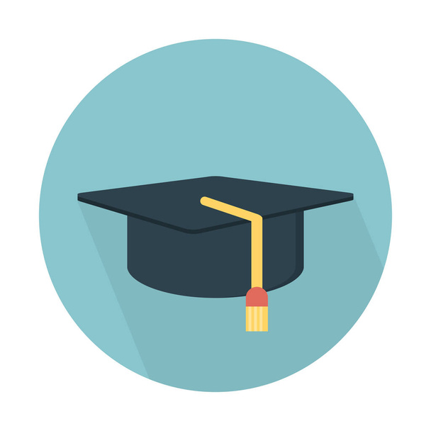 Graduation square hat icon, simple vector illustration - Vector, Image