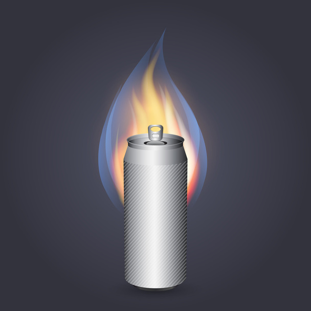 branden energiedrank. vector - Vector, afbeelding