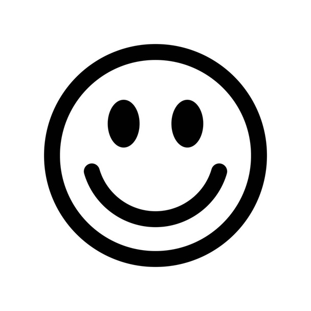 Smiley arc hangulatjel ikon, egyszerű vektoros illusztráció - Vektor, kép