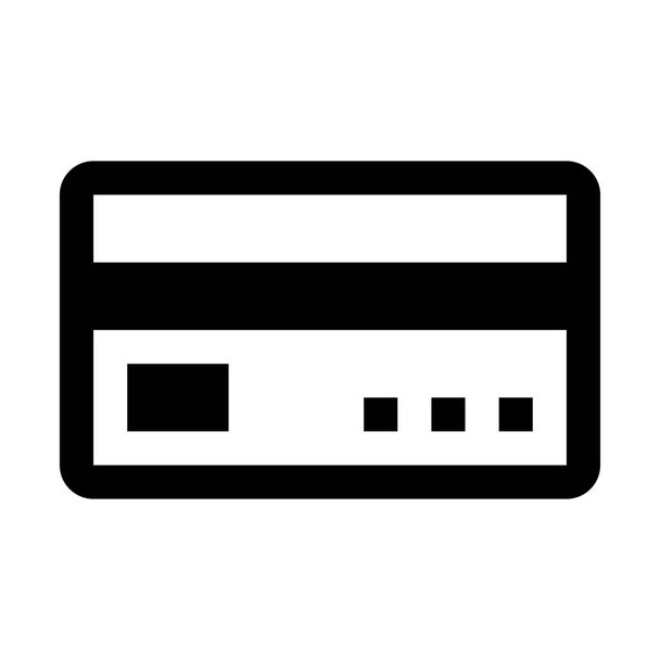 Elektronische betaling via creditcard icoon, eenvoudige vectorillustratie - Vector, afbeelding