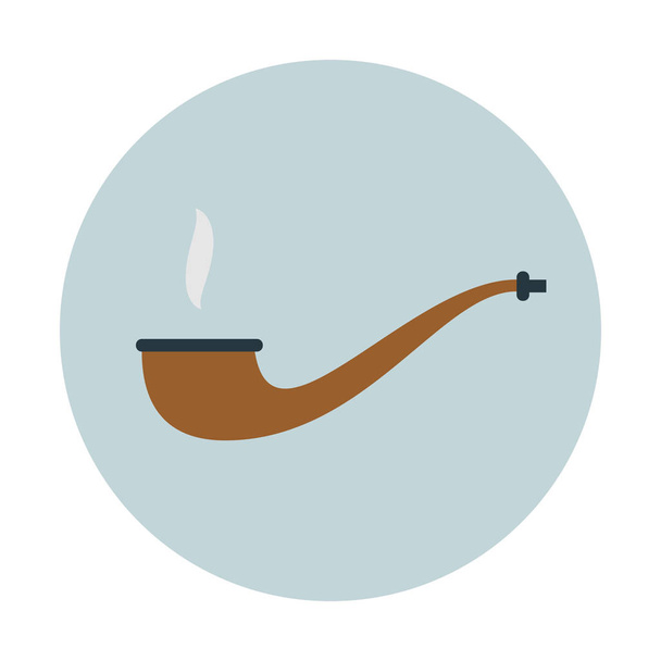 Значок трубки для курения табака, простая векторная иллюстрация
 - Вектор,изображение