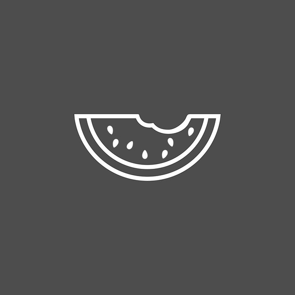 Watermeloen zomer vector pictogram - Vector, afbeelding