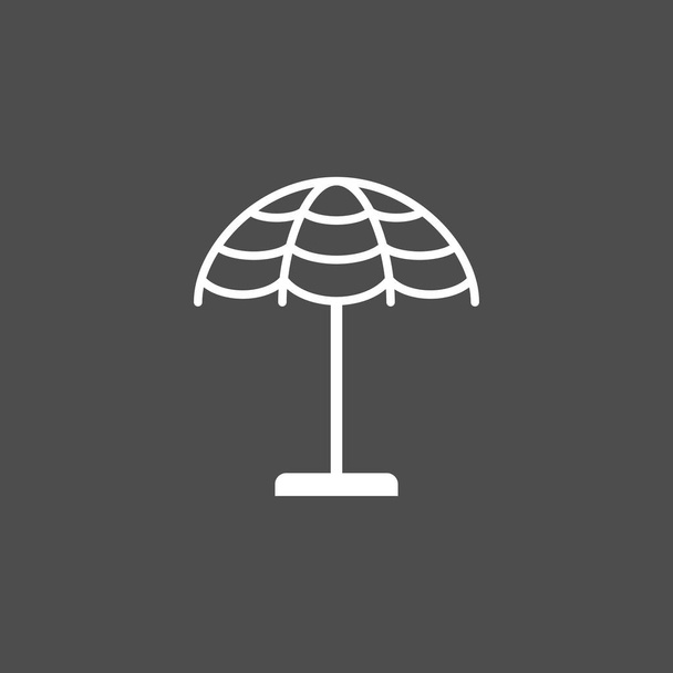 Nyári esernyő ikon-vektoros - Vektor, kép
