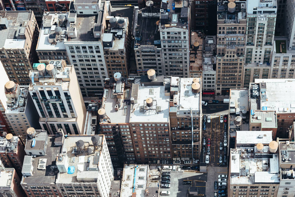 Luchtfoto van gebouwen van Midwtown van Manhattan in New York - Foto, afbeelding