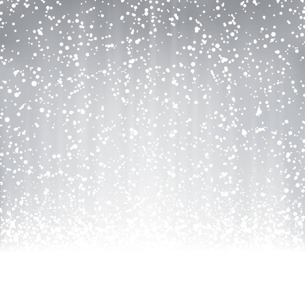 fichier vectoriel avec de beaux flocons de neige tombant sur fond argenté
 - Vecteur, image