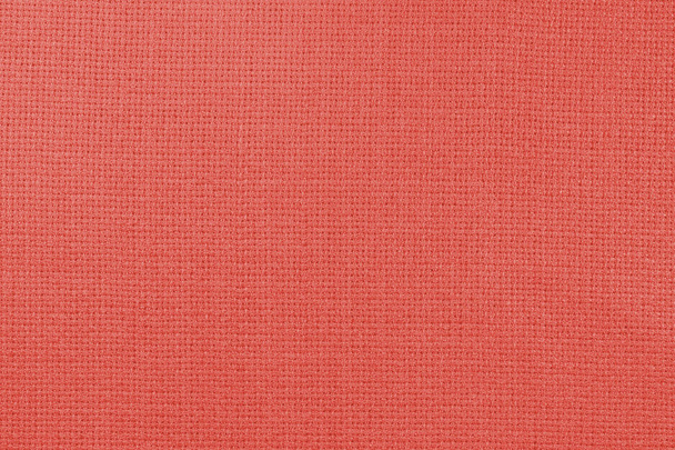 Natural linen fabric for embroidery - (photo is toned in Living Coral) - Photo, image