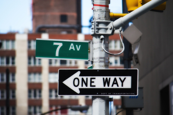 Classic Street Signs in New York City - Foto, afbeelding