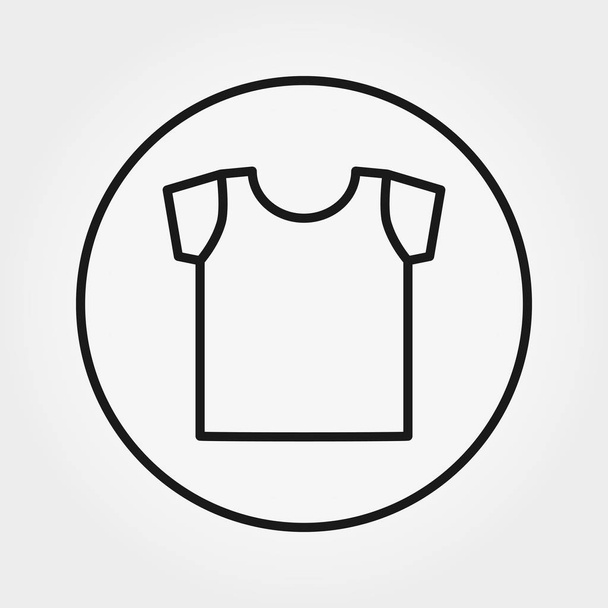 T-shirt. Universal icon for web and mobile application. Vector illustration on a white background. Editable Thin line. - Vetor, Imagem