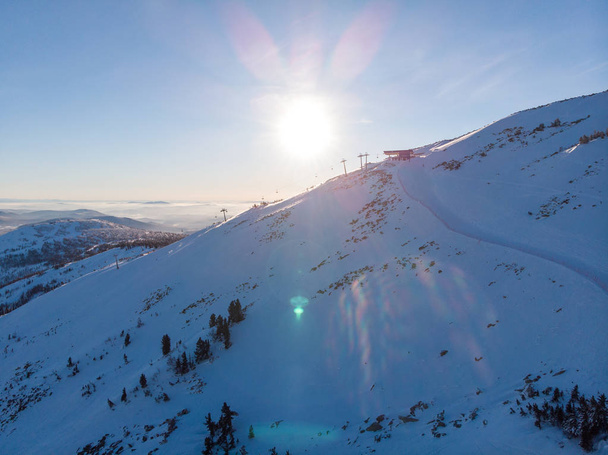 winter ski resort Sheregesh - Photo, Image