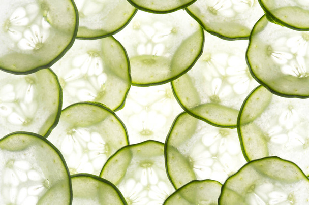 Vegetable, Gherkin on background,close up - Фото, изображение