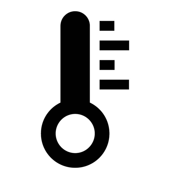 Thermometer glyph vector icon  - ベクター画像