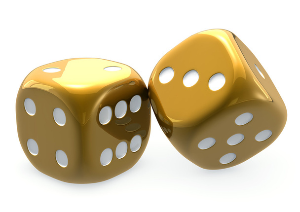 Dice of gold - Photo, Image