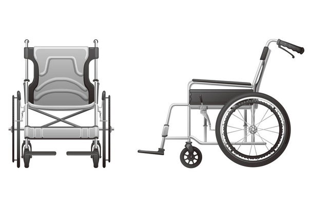 Wheelchair, isolated on white background - Фото, зображення