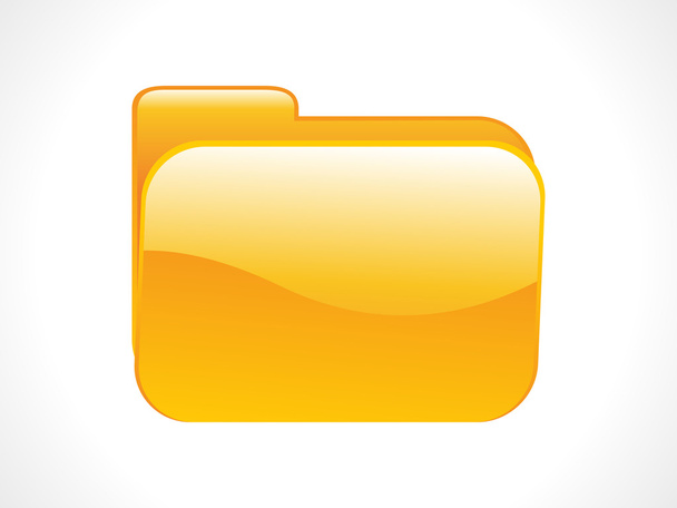 abstract shiny folder icon - Vector, afbeelding