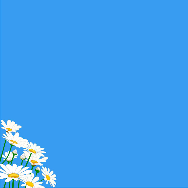 barevné květinové rám s kopie prostoru, ilustrace - Vektor, obrázek