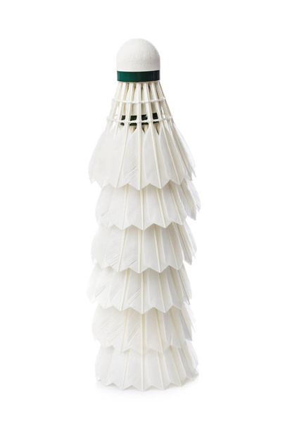 Badminton shuttlecock isolated on white background - Fotografie, Obrázek